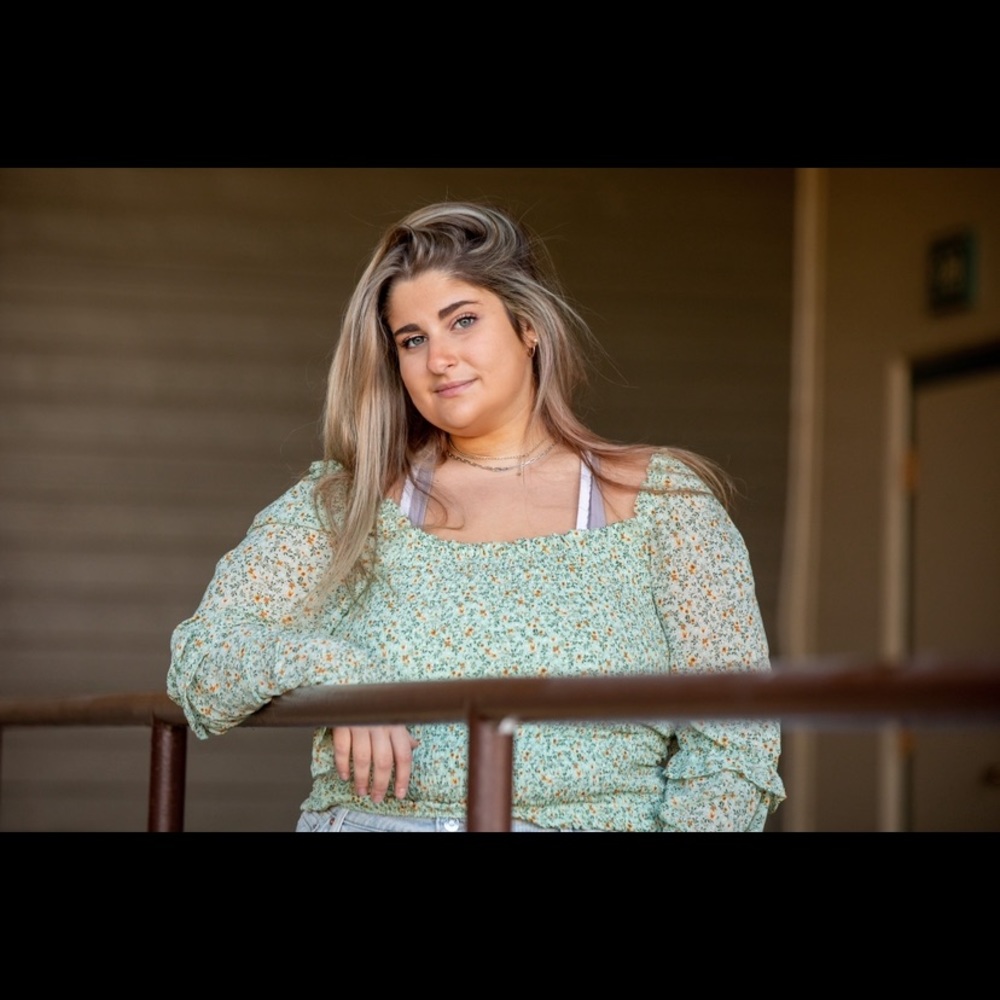 Green blouse